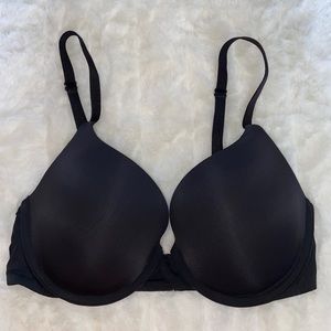 VICTORIA'S SECRET T Shirt Push Up Full Coverage Bra Convertible Straps Black 32D